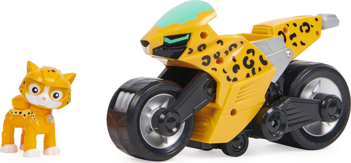 PAW Patrol Cat Pack - Transformerende speelgoedmotorfiets met Wild Cat-actiefiguur