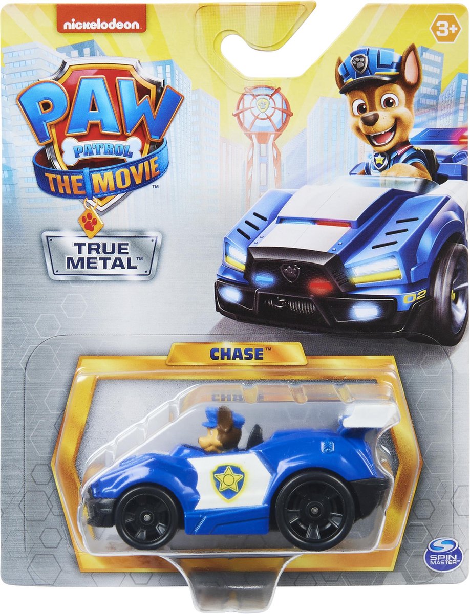 PAW Patrol De Film, True Metal verzamelvoertuigen, schaal 1:55, speelgoed voor kinderen vanaf 3 jr.,  stijlen variëren.