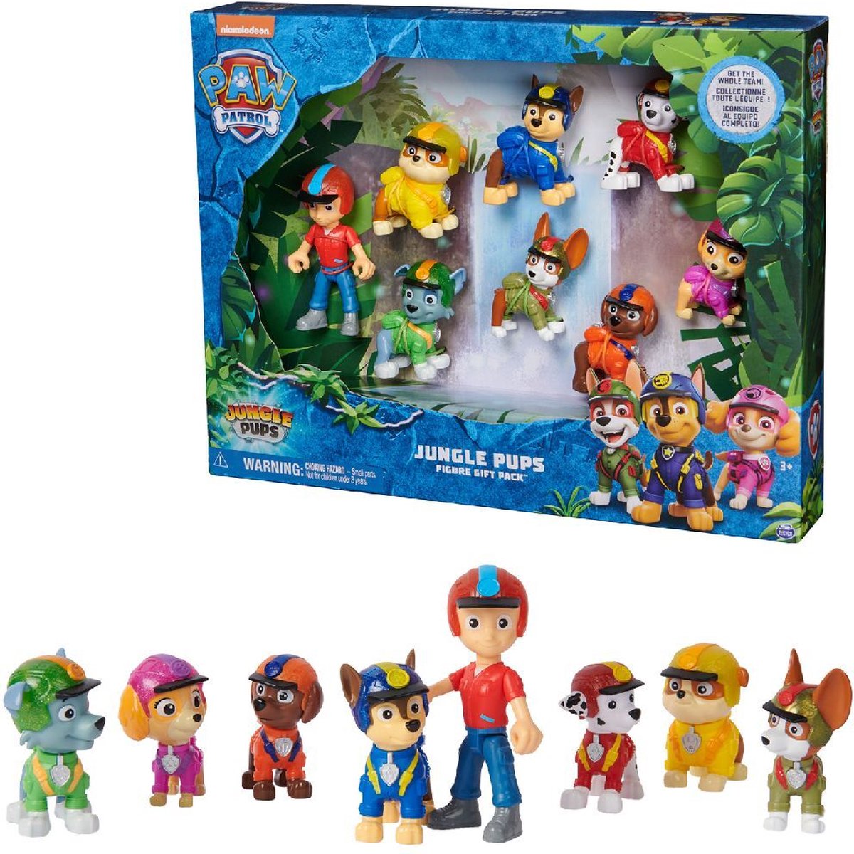 PAW Patrol Jungle Pups - Cadeauset met 8 speelfiguren