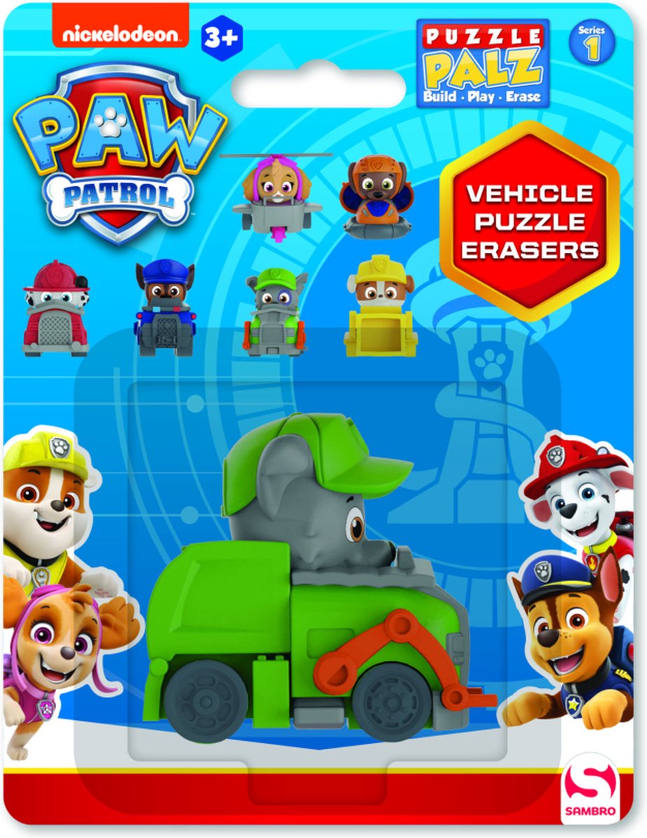 Paw Patrol - Puzzle Palz - 3D Puzzle Eraser - Rocky