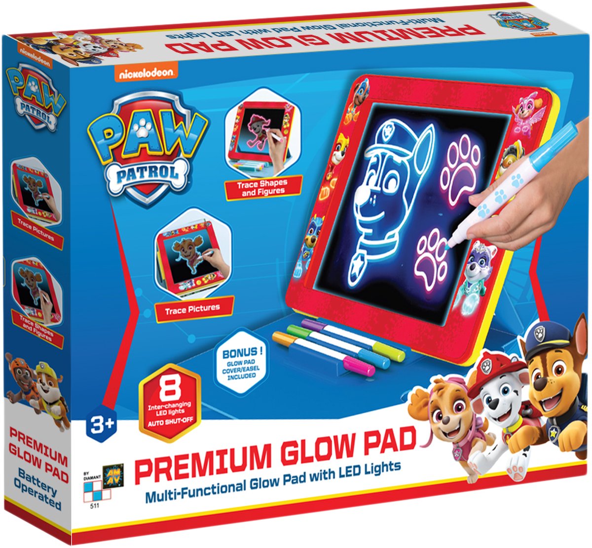 Paw Patrol Premium Glow Pad - Magisch  