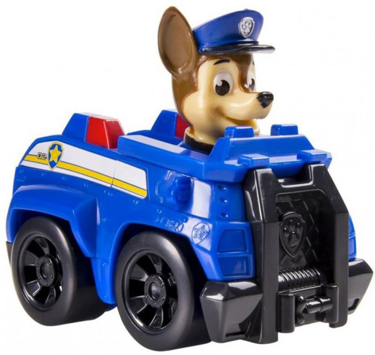 Paw Patrol Rescue Racers - Chase Politie voertuig - 10 cm