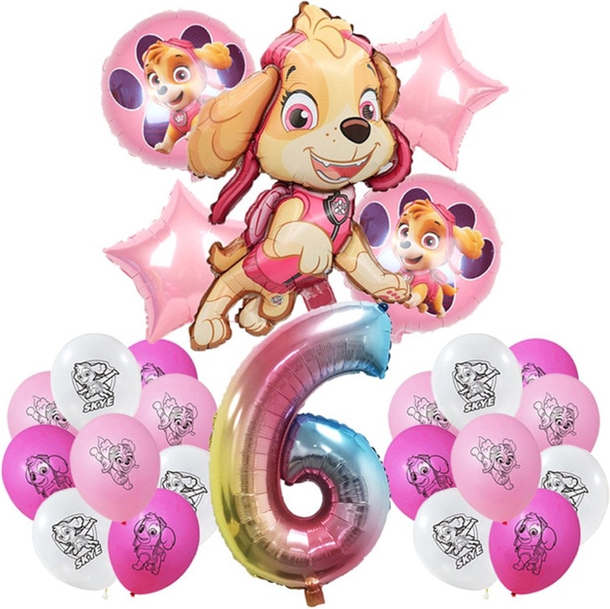 Paw Patrol Verjaardag Versiering- Paw Patrol Balonnen- PawPatrol Roze Verjaardagfeest- Paw Patrol Pink Balloons- Birthday Decoration- Heliumballonnen Paw Patrol- Themafeest- Versiering Verjaardag Meisje Roze- Verjaardagversiering- Kinderfeestje