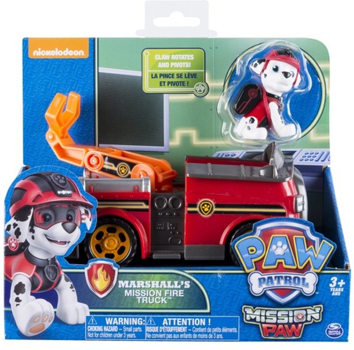 Paw Patrol rescue brandweer voertuig Mission Paw - Marshall fire truck