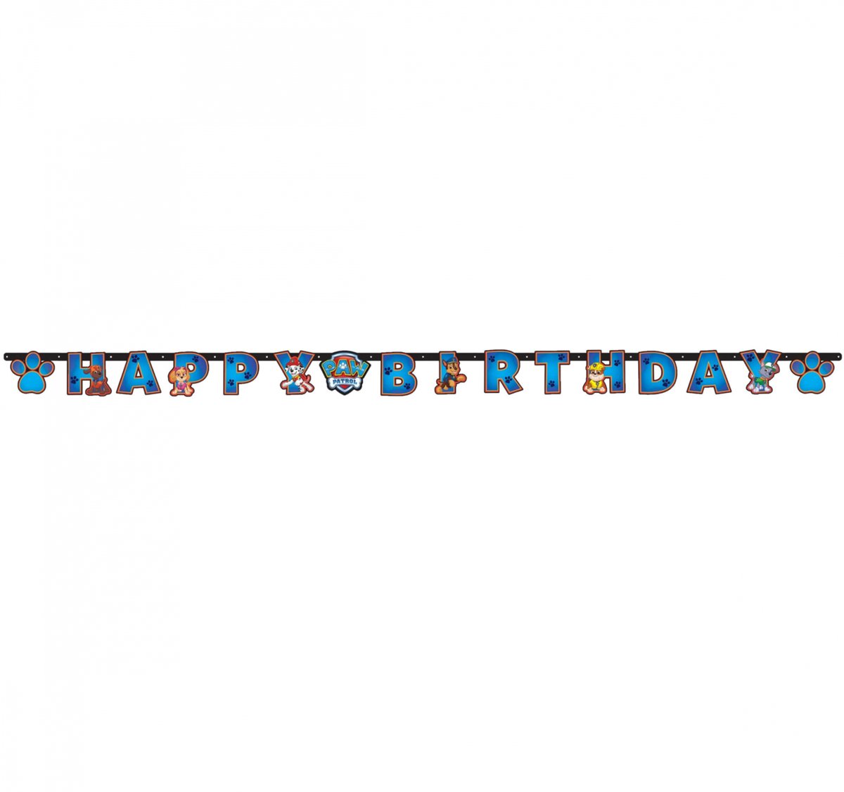 Paw Patrol™ Happy Birthday slinger - Feestdecoratievoorwerp