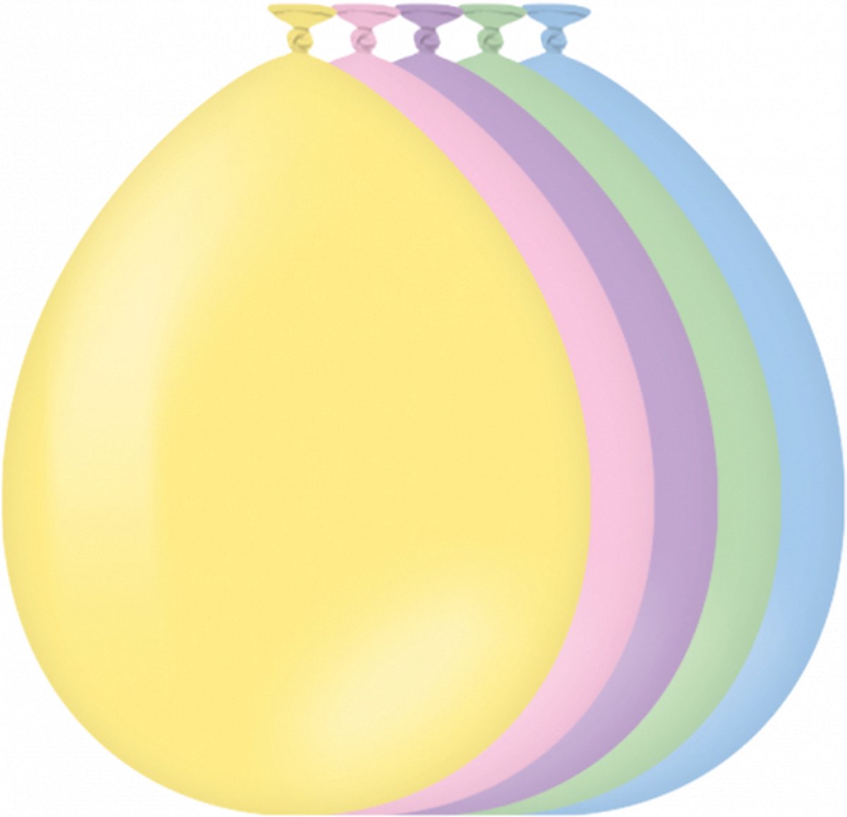 Latex ballonnen - pastelkleuren - 12inch/30cm - 10 stuks