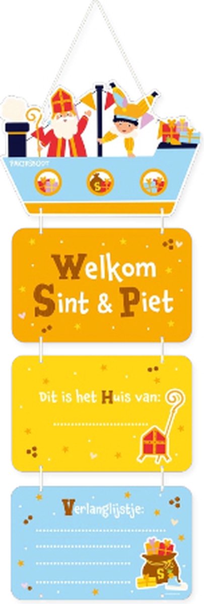 Sinterklaas deurdecoratie