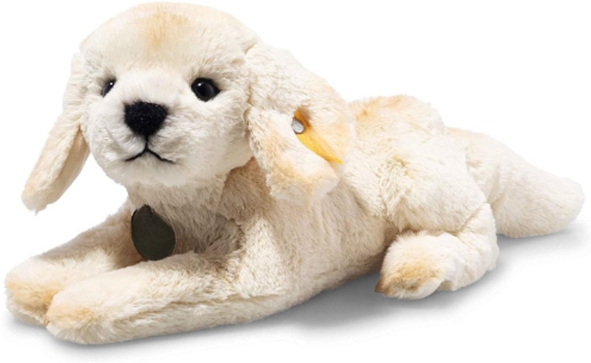 Lenny Labrador - 23 Cm - Knuffel - Blond - Liggend - Zachte Pluche Hond