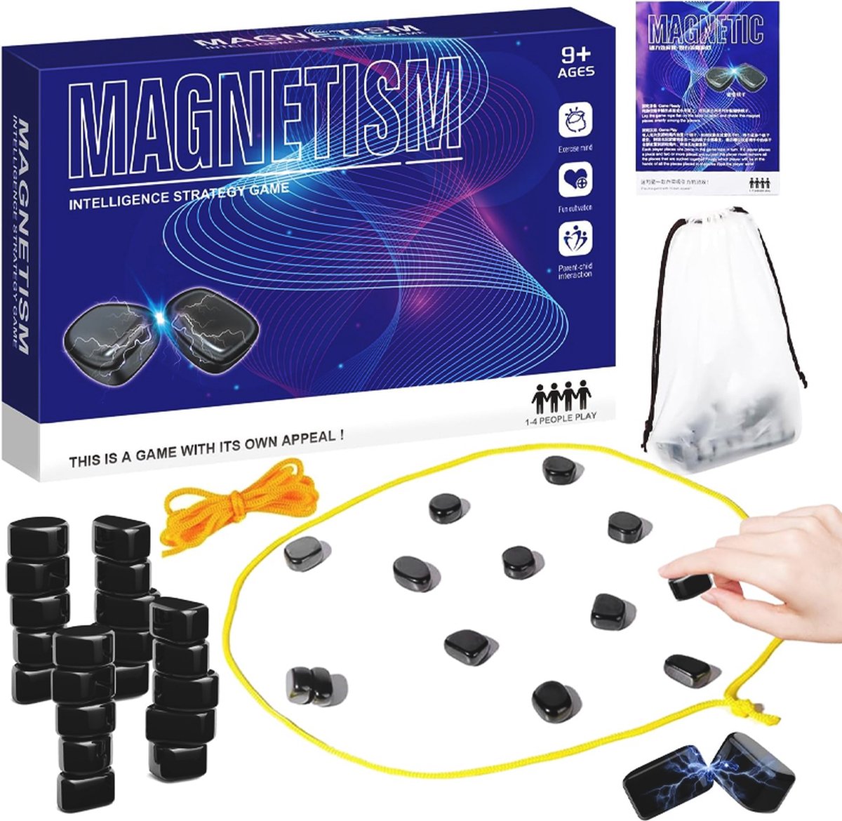 Magnetisch Schaakspel En Damspel - Draagbaar Strategisch Tafelmagneetspel Voor Familie En Reizen - Pedagogisch Feestaccessoire