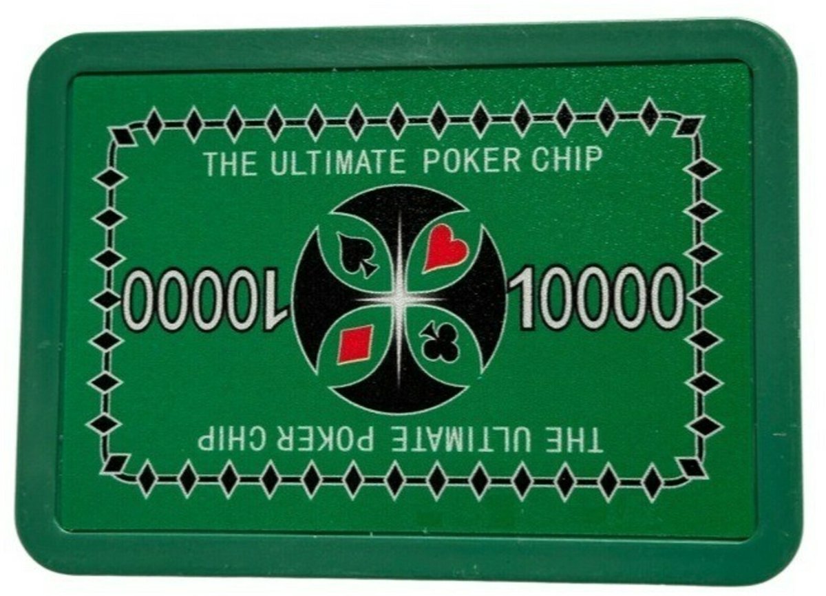 Ultimate Poker Plaque 16g - Value 10000 - 10st. - Texas Holdem Poker Set