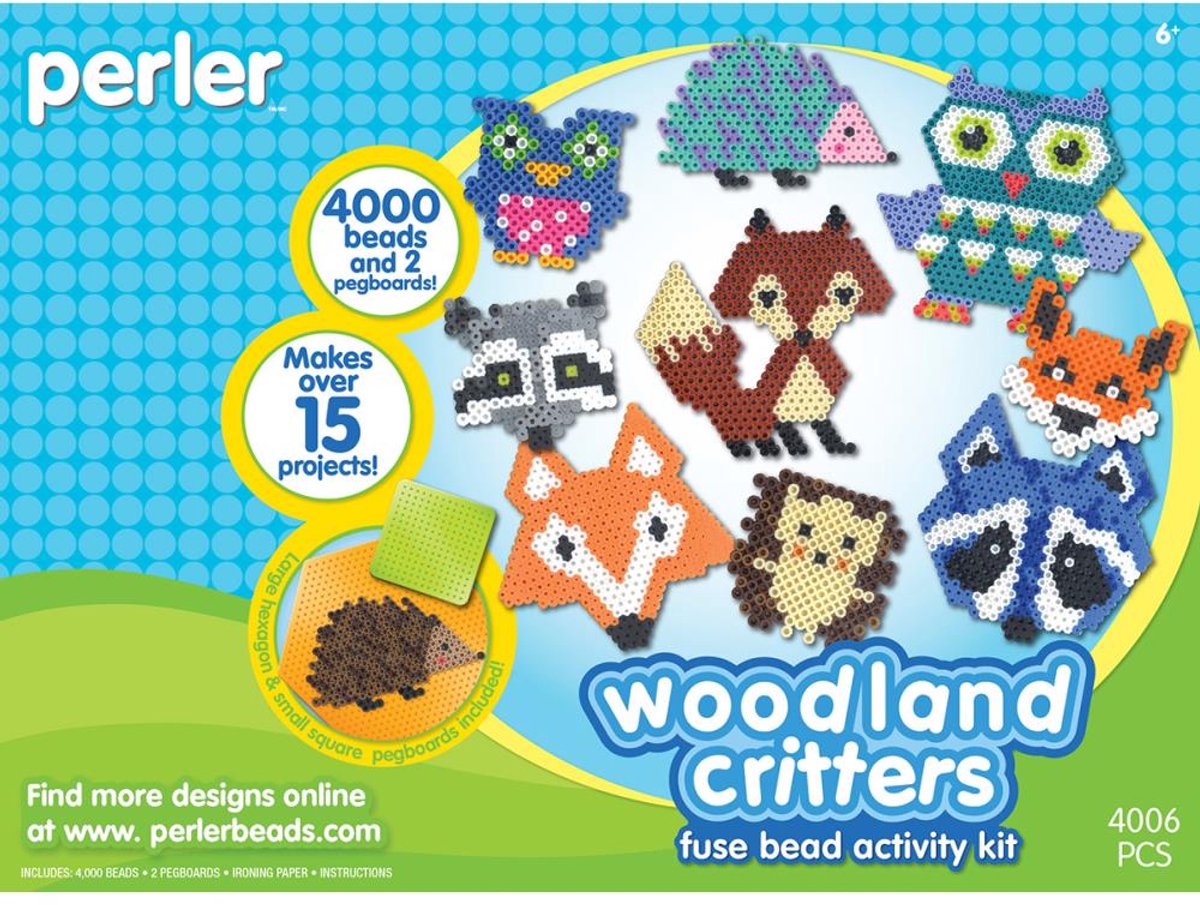 Perler - Strijkkralensets - Woodland Critters - bosdieren - 80-54172