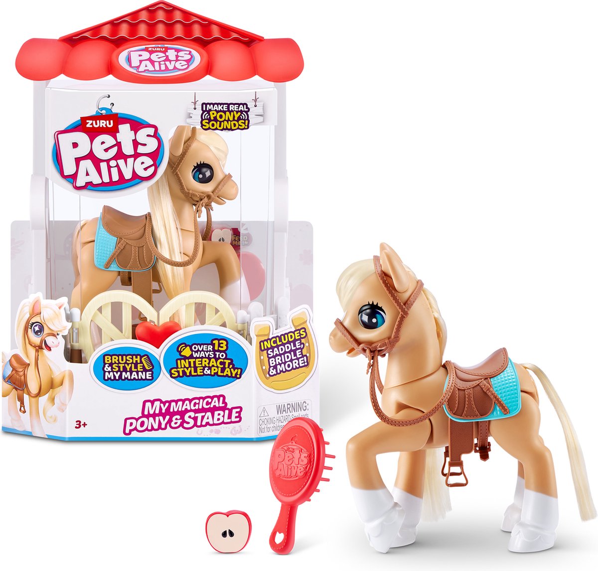 ZURU - Pets Alive - My Magical Pony and Stable - Speelfiguur - 32cm