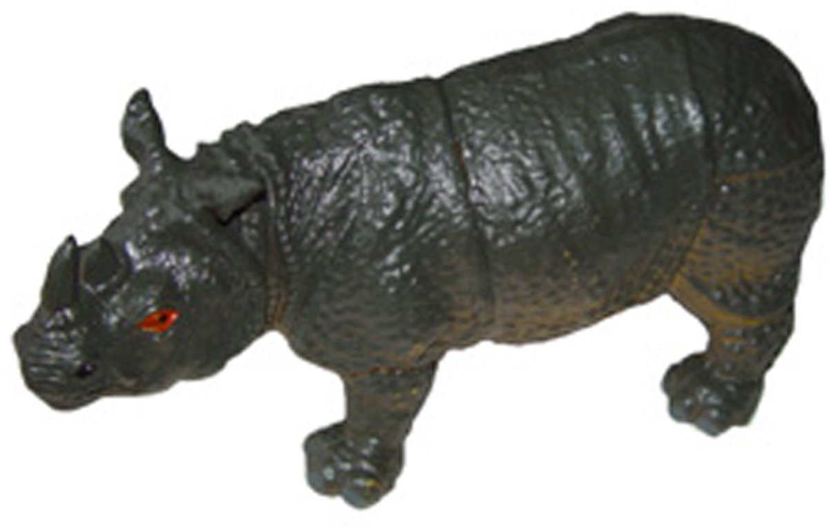 PIA Soft Toys - Neushoorn plastiek - 30 cm