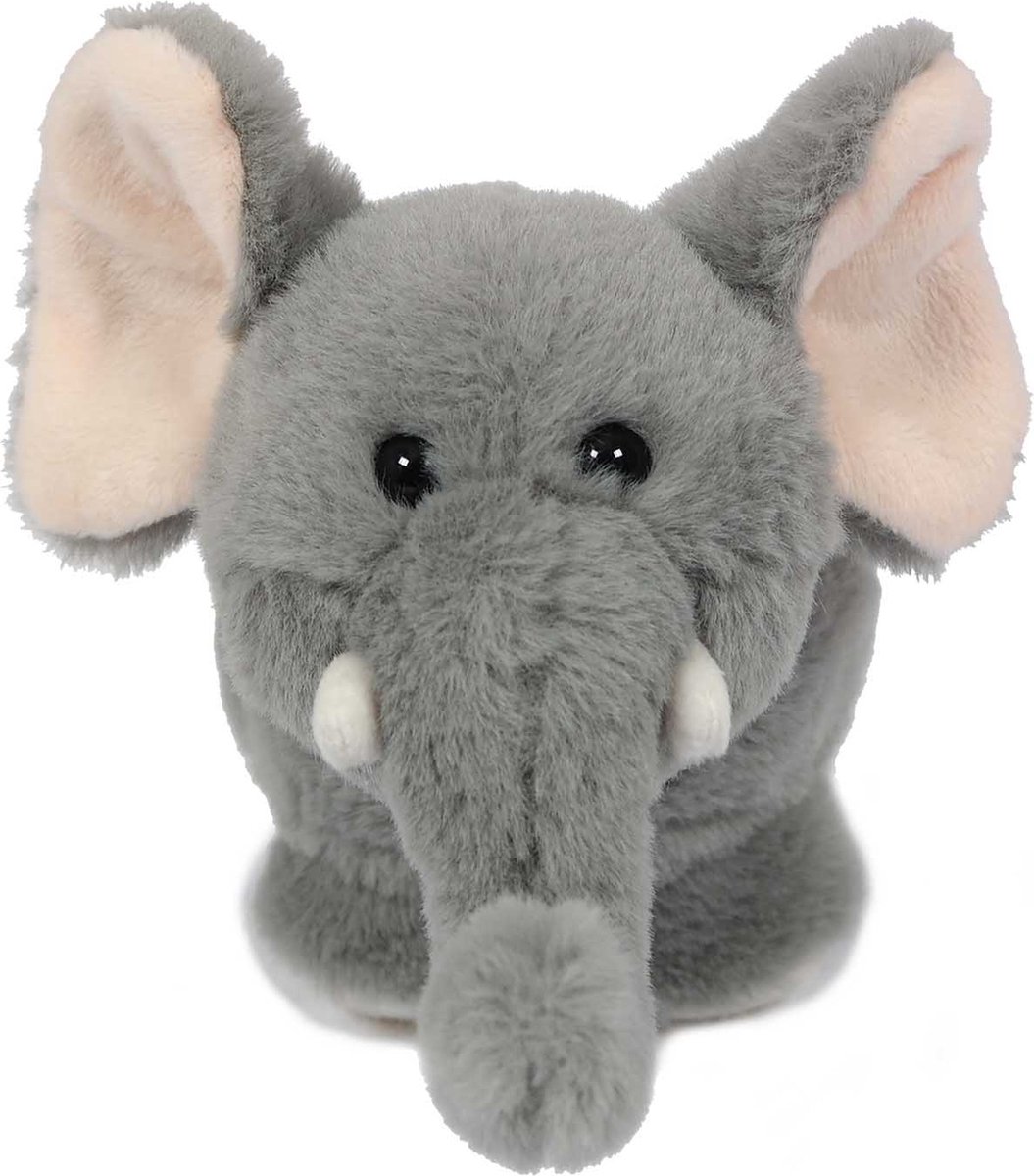 PIA Soft Toys - Pluche Knuffeldier - Olifant in Balvorm - 15 cm