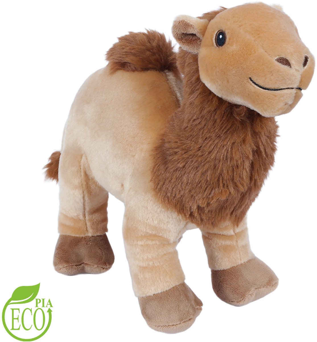 Pia Toys Knuffeldier Dromedaris - zachte pluche stof - premium kwaliteit knuffels - lichtbruin - 32 cm