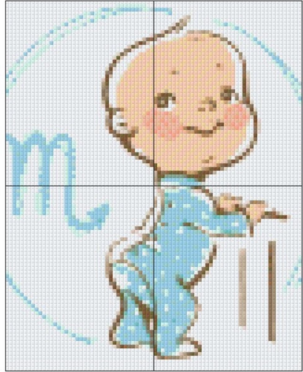 PIXELHOBBY BABYHOROSCOOPSCHORPIOEN - 4PLATEN - 84MATJES