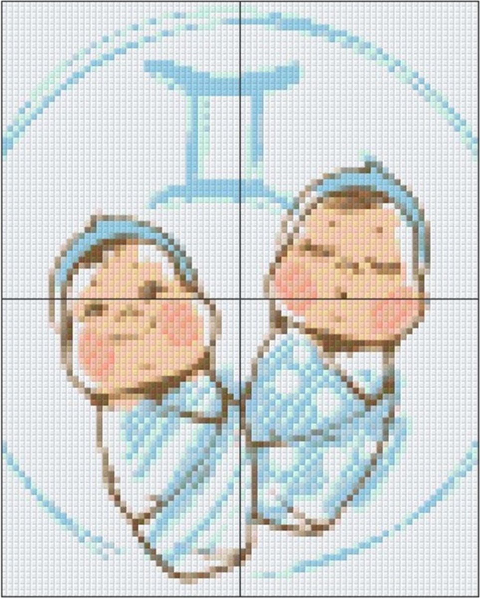 PIXELHOBBY BABYHOROSCOOPTWEELING - 4PLATEN - 89MATJES