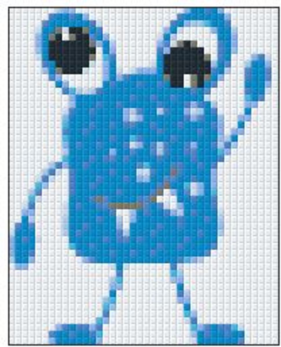 PIXELHOBBY MONSTER BLAUW - DST18738060