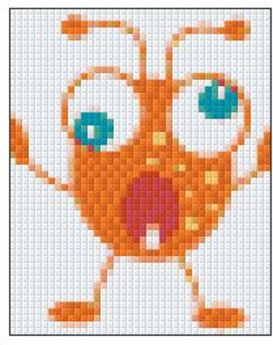 PIXELHOBBY MONSTER ORANJE - DST18738060