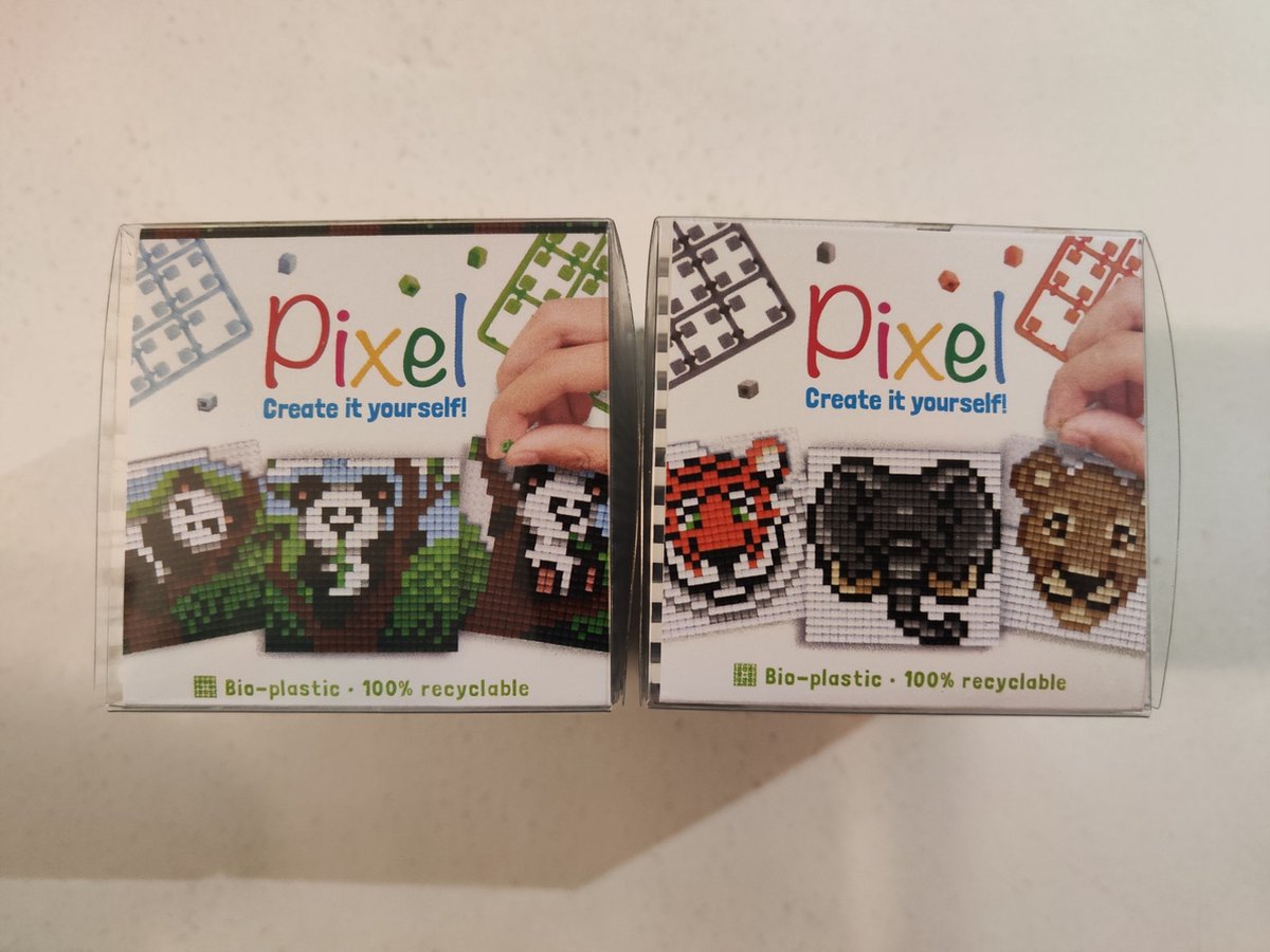 PIXELHOBBY PIXEL SET 2 KUBUS OLIFANT/PANDA