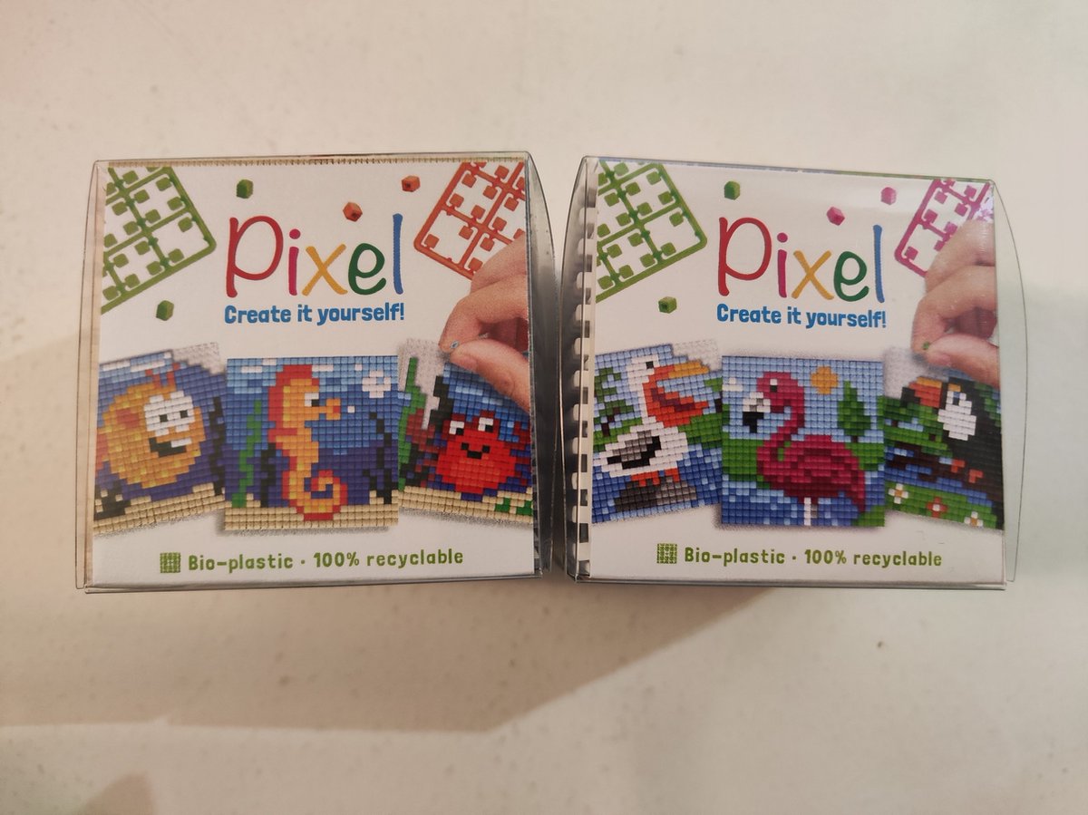 PIXELHOBBY PIXEL SET 2 KUBUS ZEEPAARD/FLAMINGO