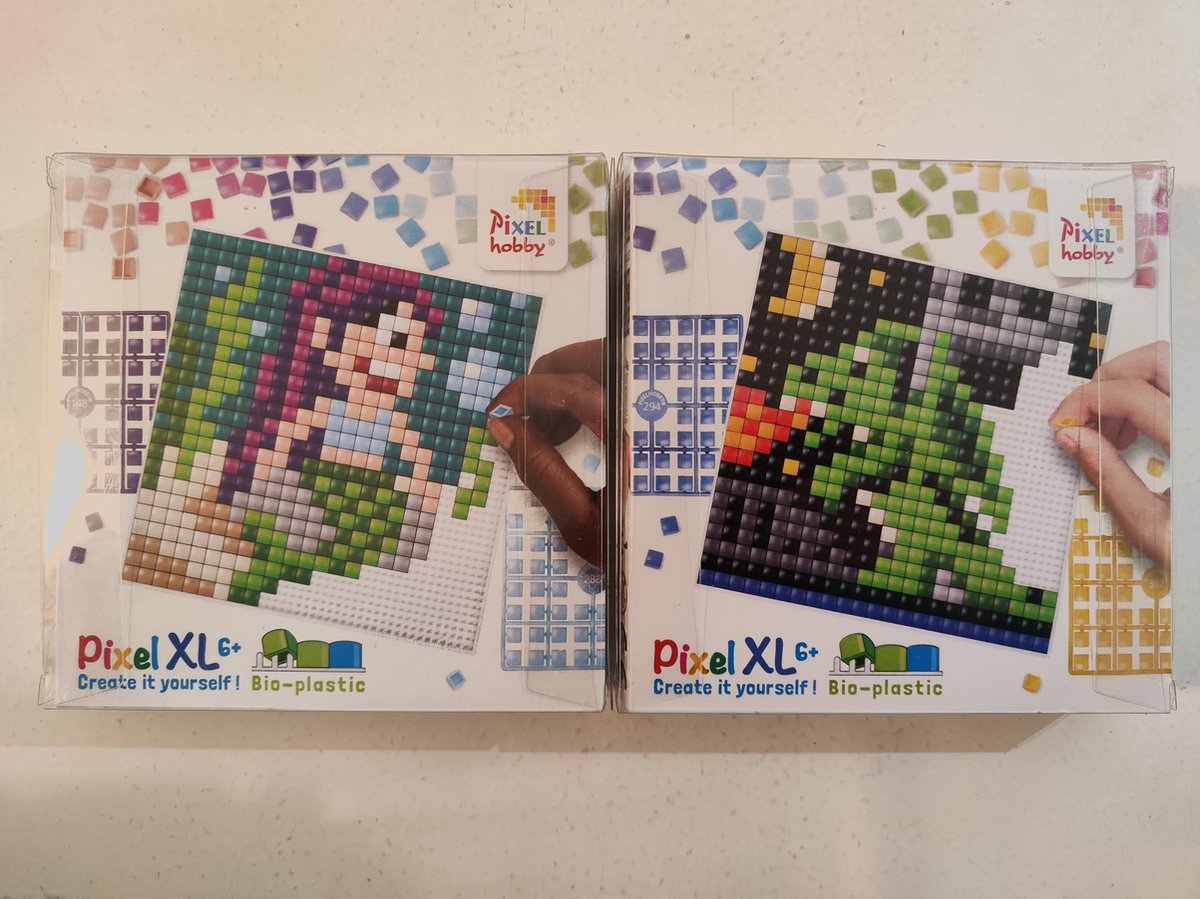 PIXELHOBBY PIXEL XL SET 2 COASTERS ZEEMEERMIN/DRAAK