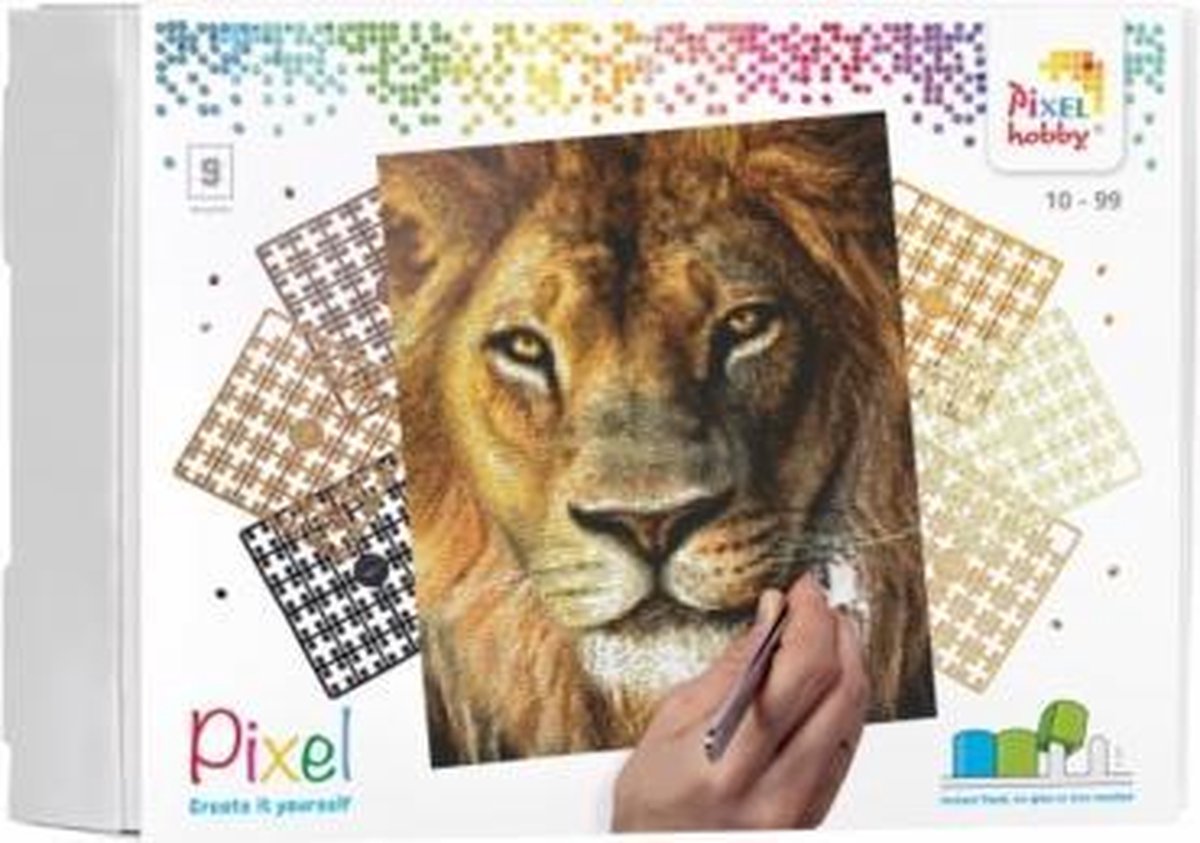 Pixelhobby Classic Leeuw 30x37,5 cm
