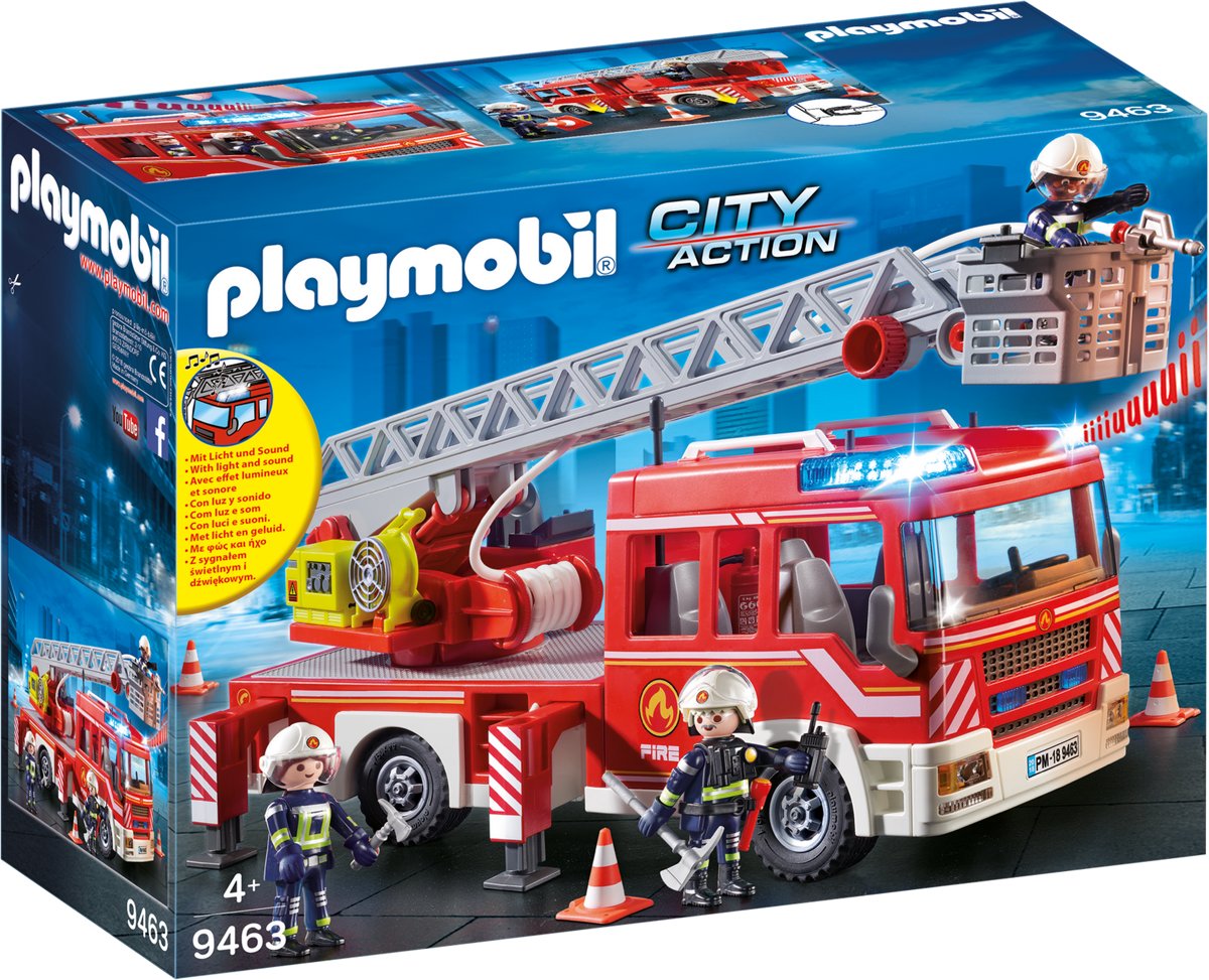 PLAYMOBIL Brandweer ladderwagen - 9463