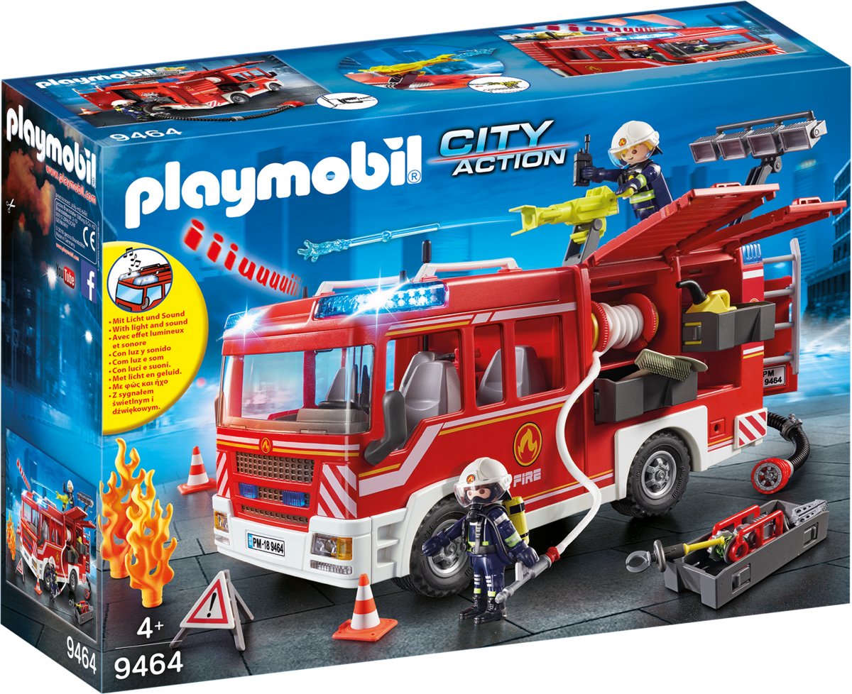 PLAYMOBIL Brandweer pompwagen - 9464