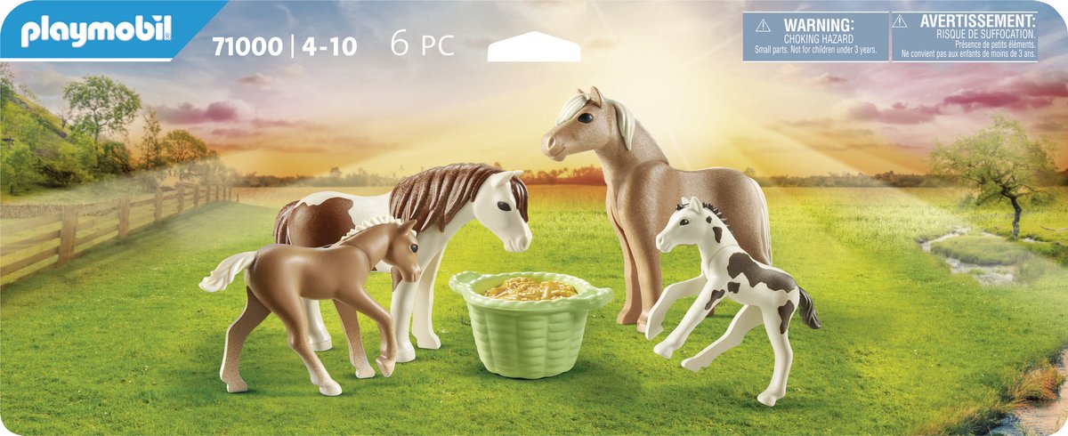 PLAYMOBIL Country 2 IJslandse ponys met veulens - 71000