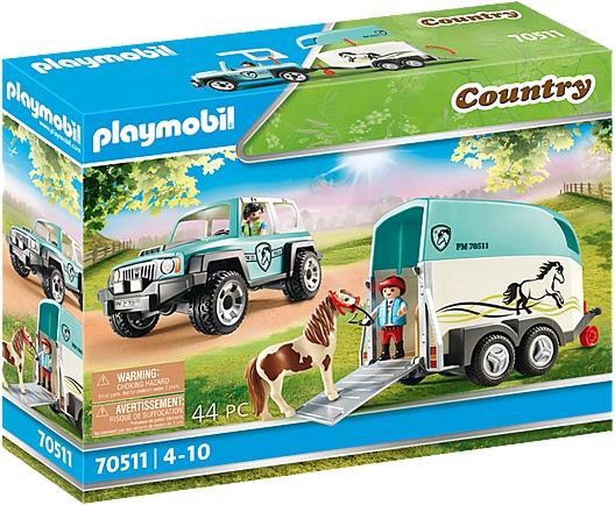 PLAYMOBIL Country Auto met aanhanger - 70511