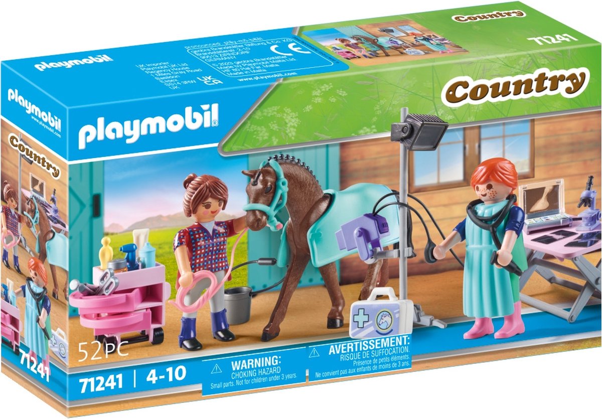 PLAYMOBIL Dierenarts voor paarden - 71241