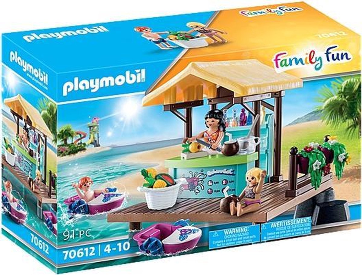 PLAYMOBIL Family Fun Waterfietsen verhuur met sapbar - 70612