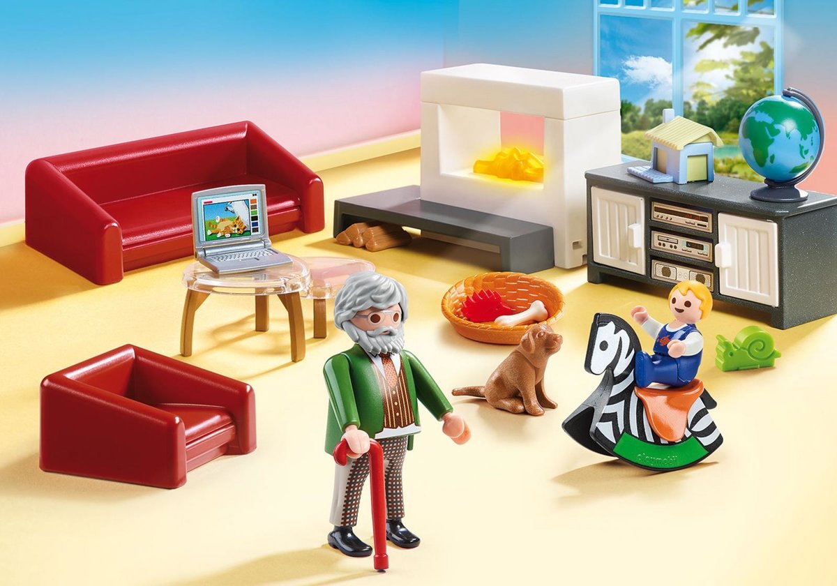 PLAYMOBIL  Huiskamer met openhaard - 70207