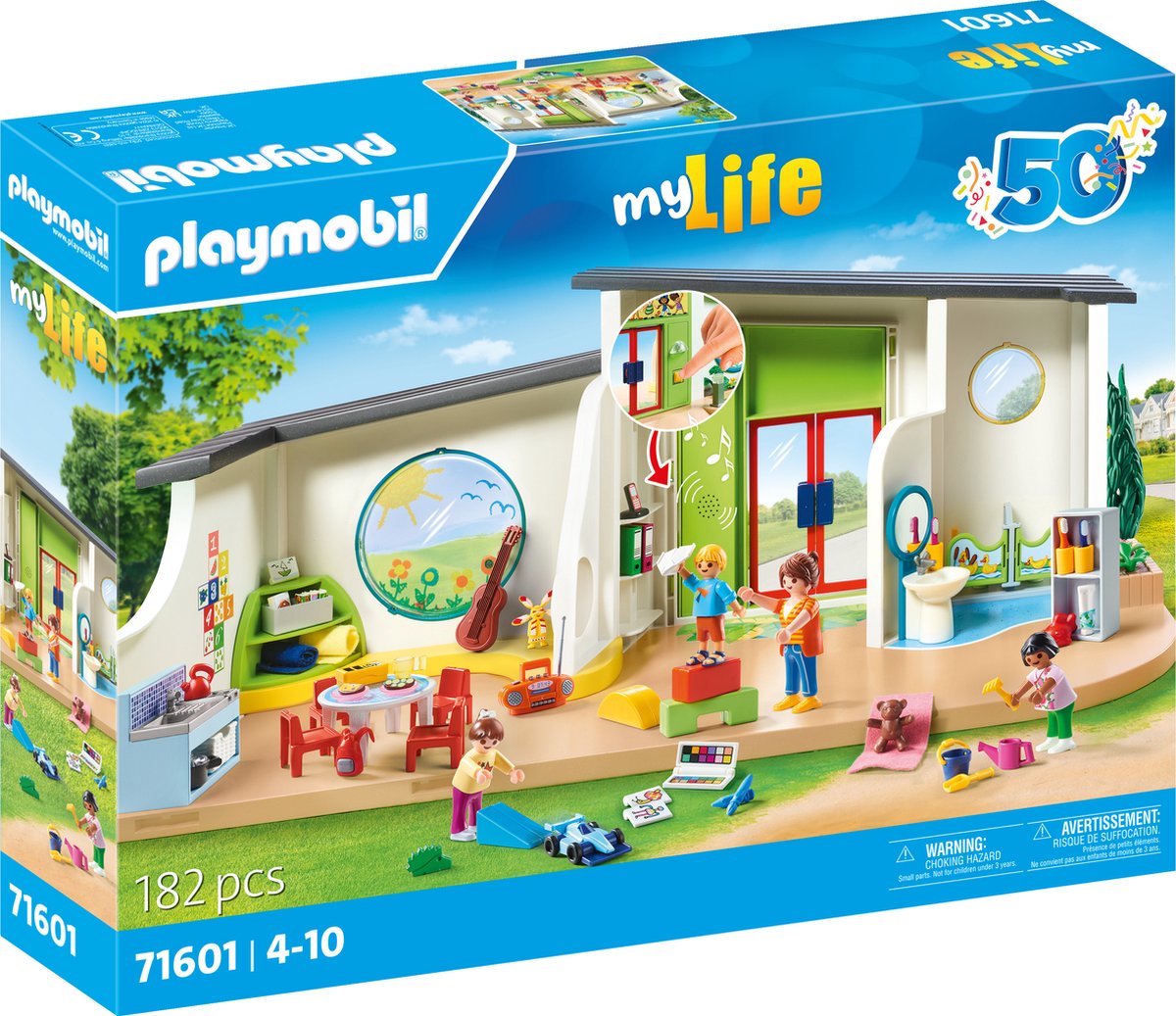 PLAYMOBIL My Life 50YR Kinderdagverblijf De regenboog - 71601