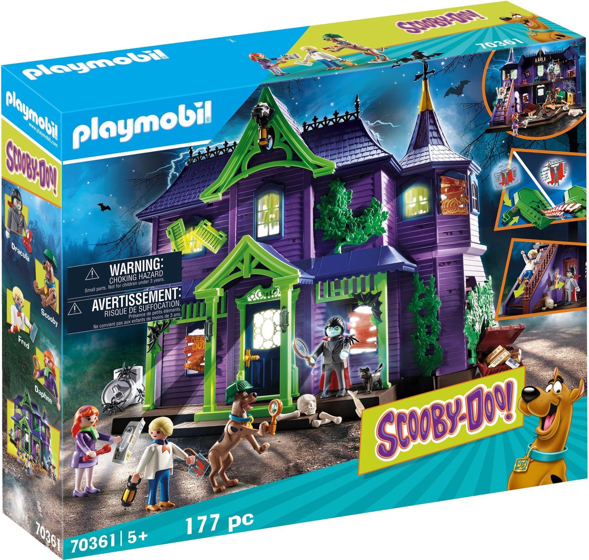 PLAYMOBIL Scooby-Doo ! Avontuur in Mystery Mansion - 70361