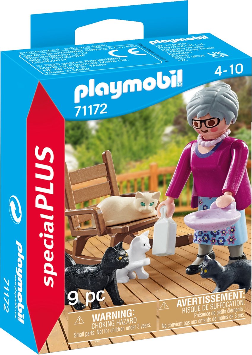 PLAYMOBIL Special Plus Oma met katten - 71172