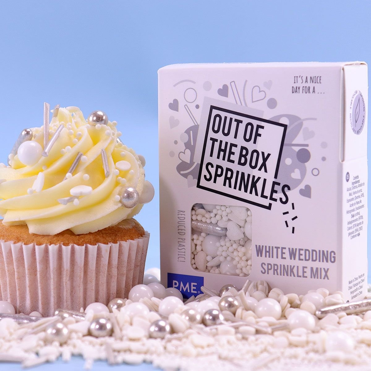 PME - Out of the Box Sprinkles - White Wedding