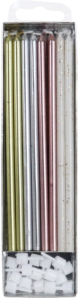 PME Extra Lange Kaarsen Gemixt 18cm pk/16