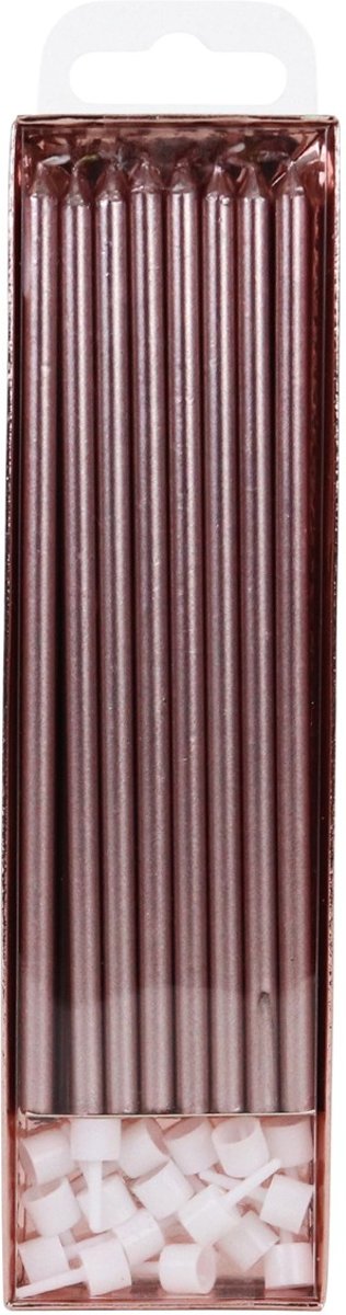 PME Extra Lange Kaarsen Rosé Goud 18cm pk/16