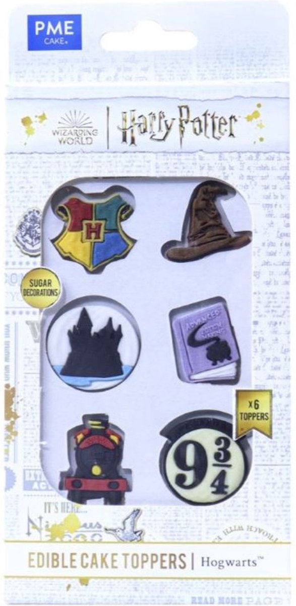 PME Harry Potter Eetbare Cupcake Toppers pk/6 - Zweinstein