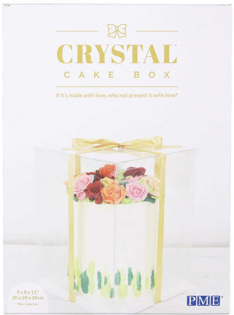 PME Transparante Taartdoos Vierkant 20cm