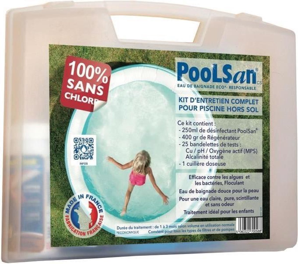   Complete desinfectieset - 100% chloorvrij - voor bovengrondse zwembaden