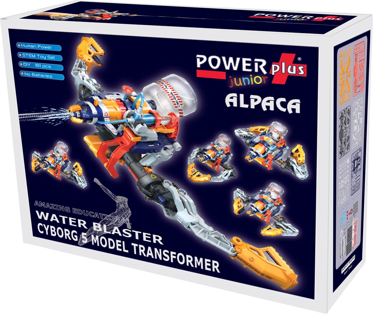 POWERplus Alpaca 5 Model Cyborg Water Blaster Waterpistool Handboog Speelgoed Set