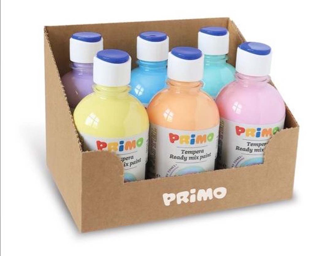 Primo PRIMO - Display plakkaatverf pastel in fles (6x 300ml)