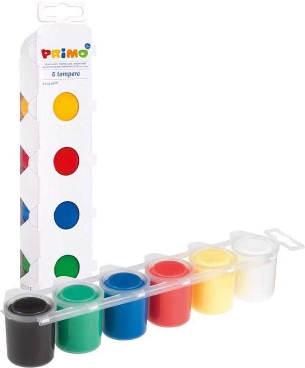 Primo Plakkaatverf Tempera 25 Ml 6-delig