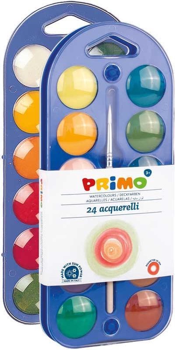 Primo Waterverfdoos Junior 24 Kleuren