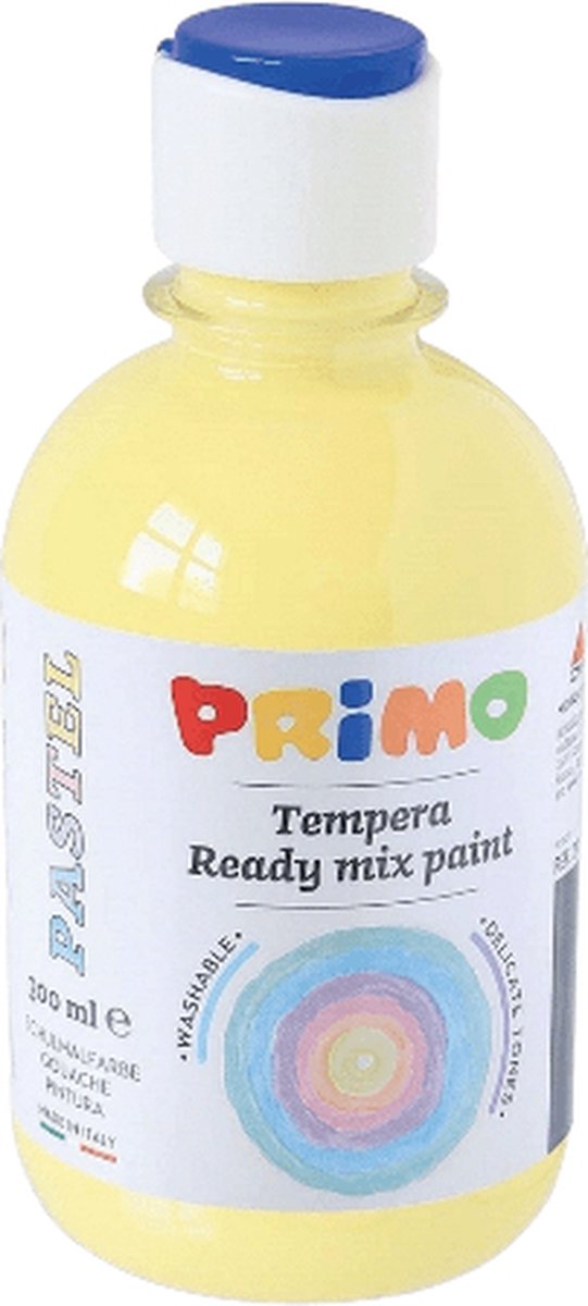 Primo tempera verf - plakkaatverf - pastel geel - 300ml