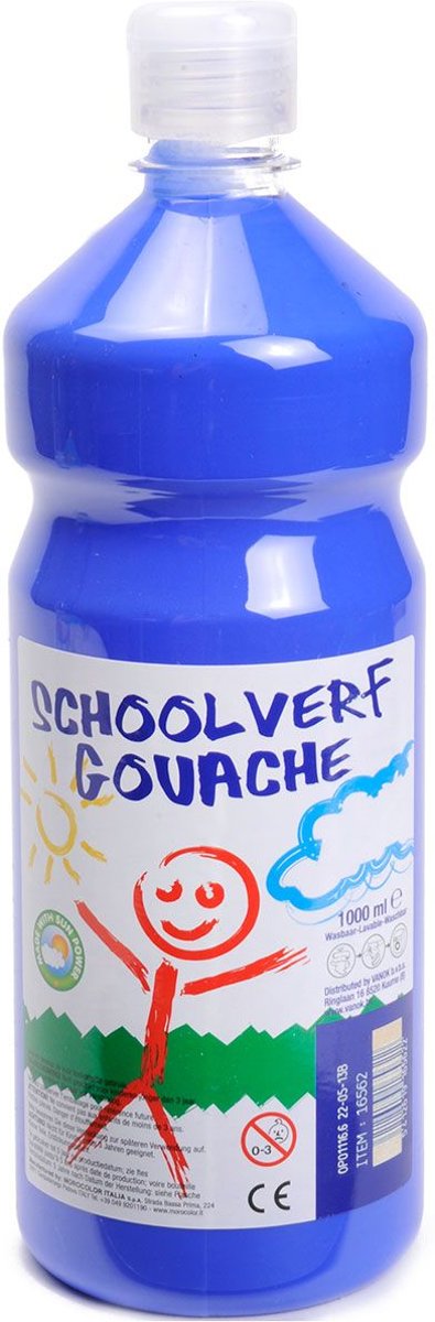 Schoolverf Blauw, 1 liter