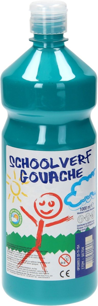 Schoolverf Turquoise, 1 liter